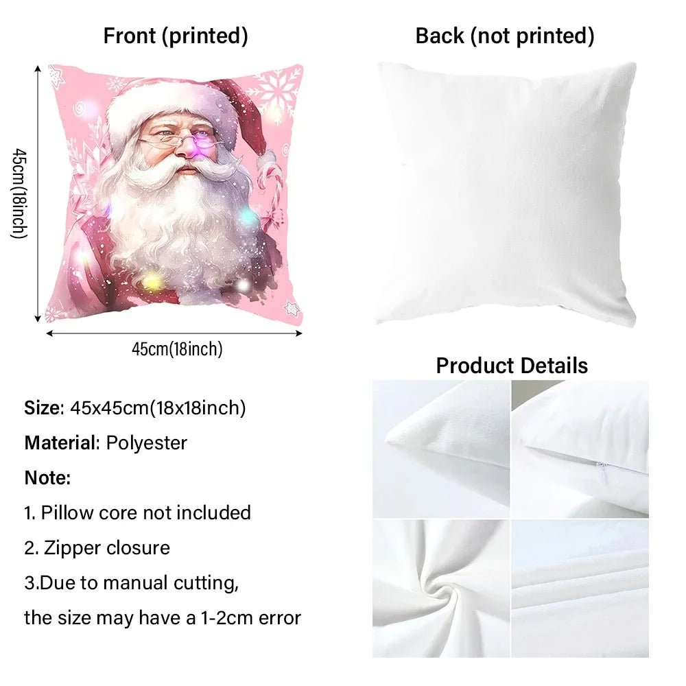 Festive Christmas Pillowcases – Nutcracker, Gingerbread & Ornament Print