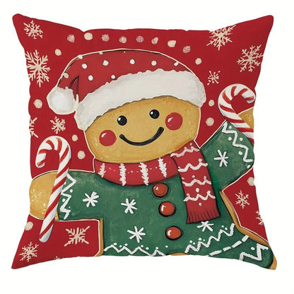 Festive Christmas Pillowcases – Nutcracker, Gingerbread & Ornament Print