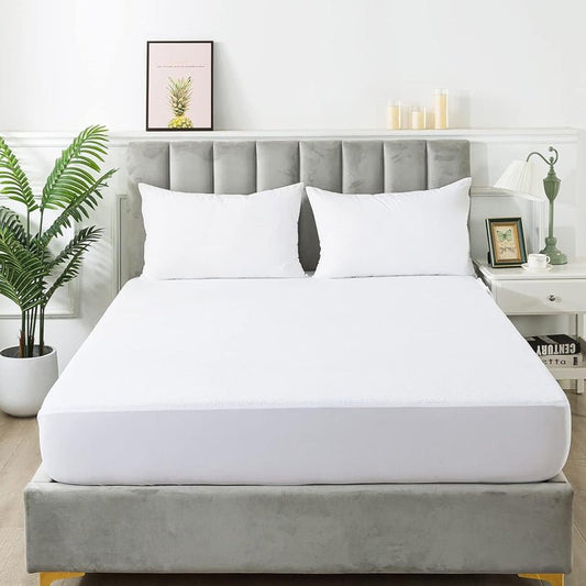 Fully Fitted Non - Woven Cotton Waterproof Mattress Protector Breathable Bed Cover - Buy Online at Bargain Bay Australia