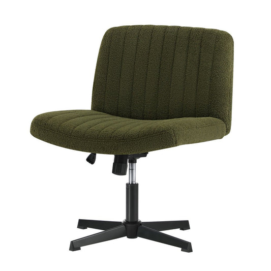 Green Sherpa Mid Back Armless Office Chair with Wide Seat - Buy Online at Bargain Bay Australia