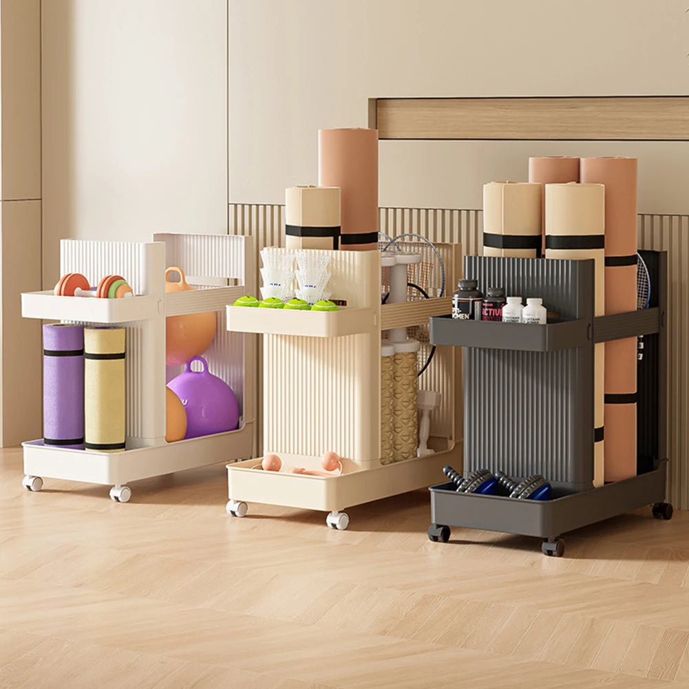 Gym Equipment Storage Rack – Mobile Holder with Wheels - Buy Online at Bargain Bay Australia