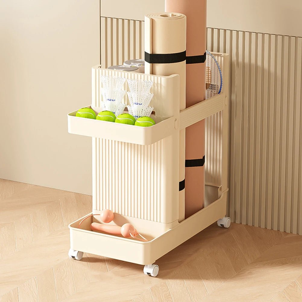 Gym Equipment Storage Rack – Mobile Holder with Wheels - Buy Online at Bargain Bay Australia