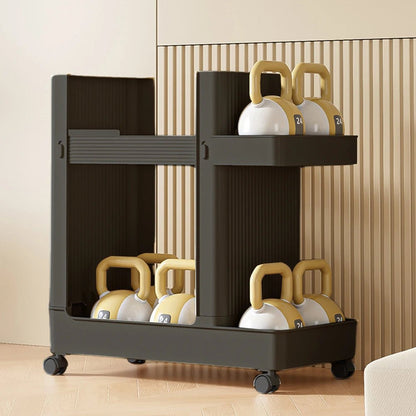 Gym Equipment Storage Rack – Mobile Holder with Wheels - Buy Online at Bargain Bay Australia
