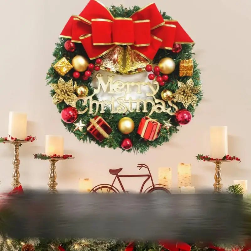 Handmade Simulation Christmas Wreath – Holiday Door & Window Decor - Buy Online at Bargain Bay Australia