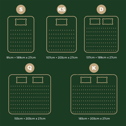 King Single Mattress Pocket Spring Top 27cm - Buy Online at Bargain Bay Australia