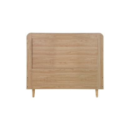 King Single Wooden Bed Frame with Rattan Headboard - Buy Online at Bargain Bay Australia