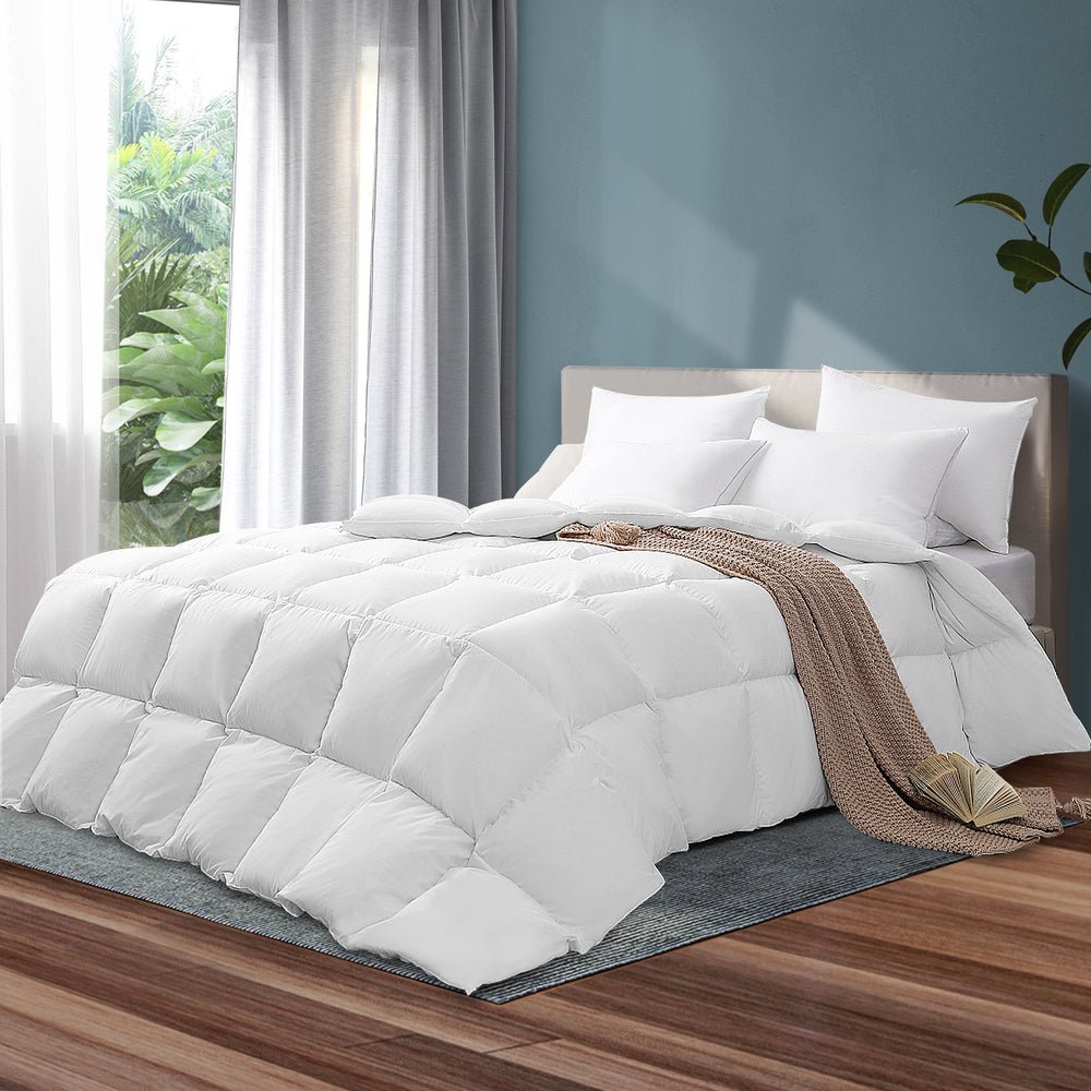 King Size Goose Down Quilt Doona Duvet 700 GSM - Buy Online at Bargain Bay Australia