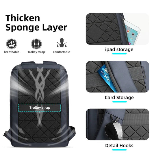 Men’s Slim Business Laptop Backpack – USB & Waterproof - Buy Online at Bargain Bay Australia