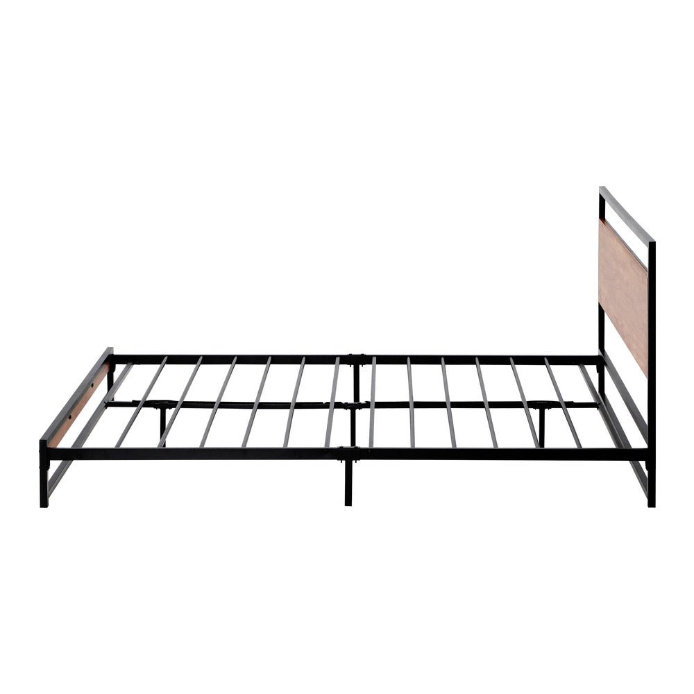 Metal Bed Frame Queen Size Wooden - Buy Online at Bargain Bay Australia