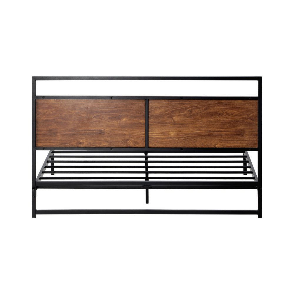 Metal Bed Frame Queen Size Wooden - Buy Online at Bargain Bay Australia