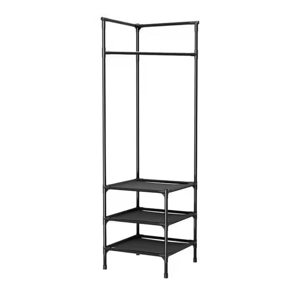 Multifunction Multi - Layer Floor Standing Corner Hanger Clothing Storage Shelf - Buy Online at Bargain Bay Australia