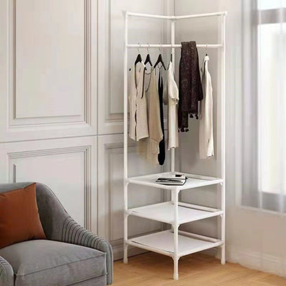 Multifunction Multi - Layer Floor Standing Corner Hanger Clothing Storage Shelf - Buy Online at Bargain Bay Australia