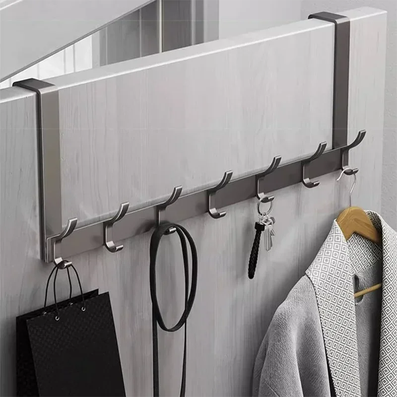 Over-the-Door Home Organizer Rack – Clothes, Coat, Hat & Towel Hanger