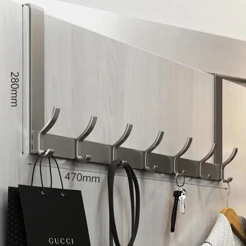 Over-the-Door Home Organizer Rack – Clothes, Coat, Hat & Towel Hanger