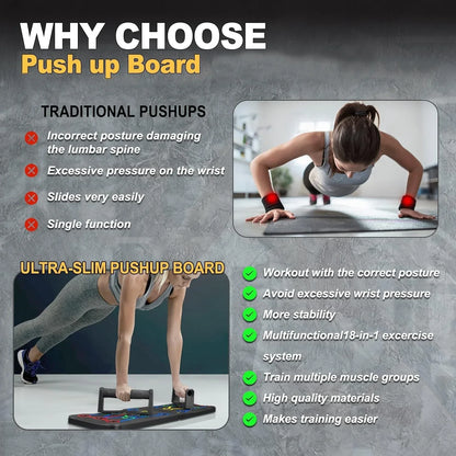 Push Up Board – Home Workout Chest & Core Training Equipment - Buy Online at Bargain Bay Australia