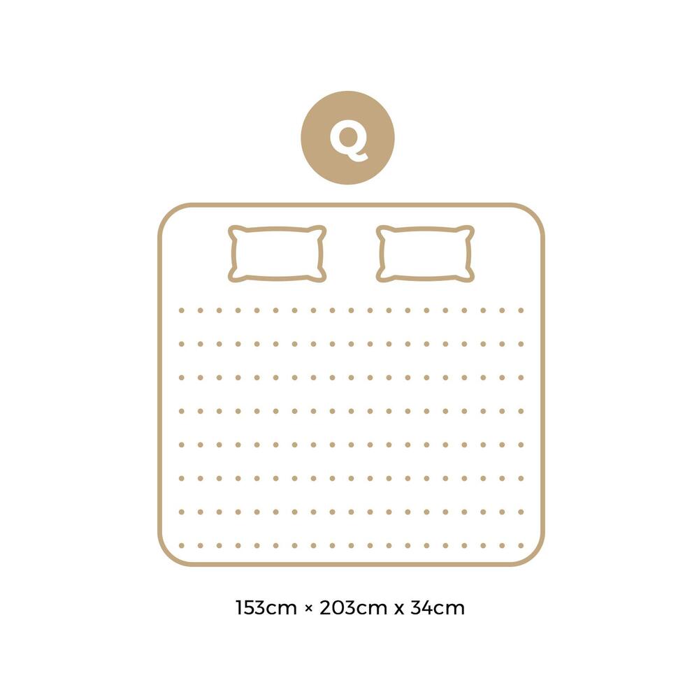 Queen Mattress with Cool Gel Pocket Spring 34cm - Buy Online at Bargain Bay Australia