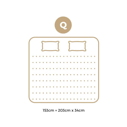 Queen Mattress with Cool Gel Pocket Spring 34cm - Buy Online at Bargain Bay Australia