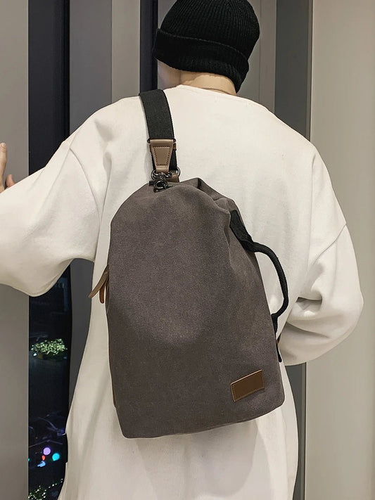 Retro Canvas Satchel – Extra Large Crossbody Bag - Buy Online at Bargain Bay Australia