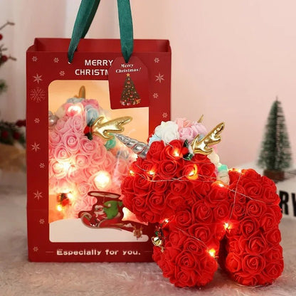 Rose Teddy Bear – Artificial Rose Flower Gift - Buy Online at Bargain Bay Australia