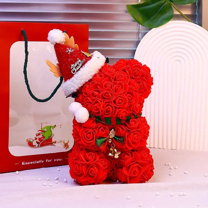 Rose Teddy Bear – Artificial Rose Flower Gift - Buy Online at Bargain Bay Australia