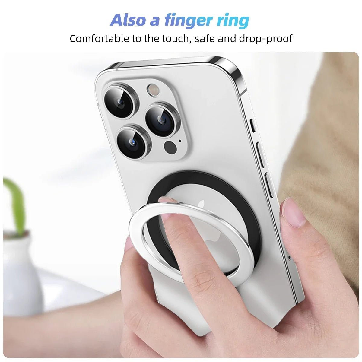 Rotatable Magnetic Phone Ring Holder – MagSafe Compatible - Buy Online at Bargain Bay Australia