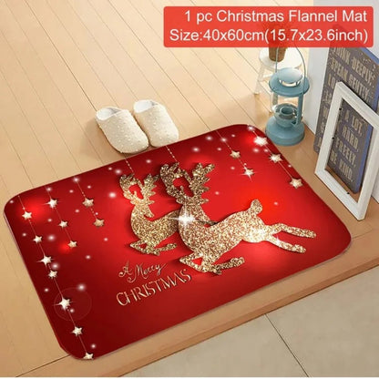 Santa Claus Christmas Door Mat – Outdoor Holiday Carpet