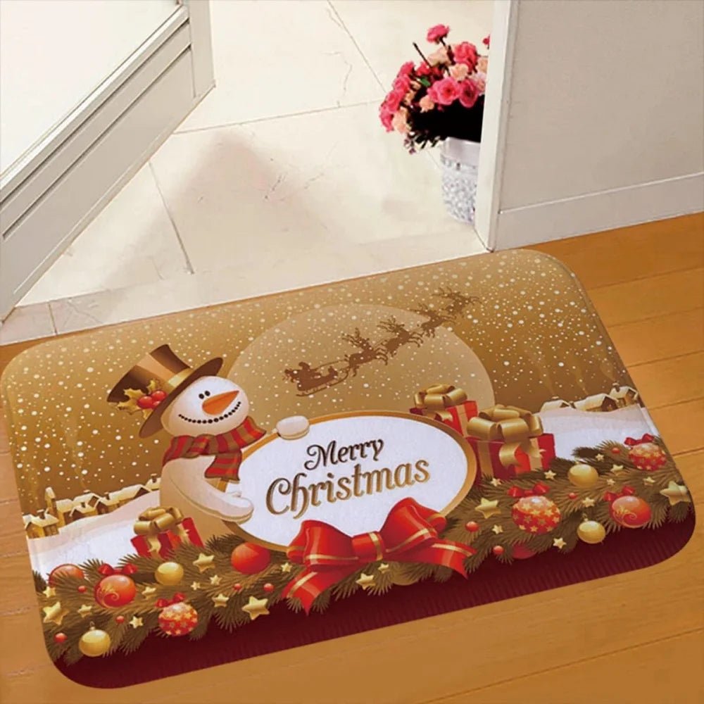 Santa Claus Christmas Door Mat – Outdoor Holiday Carpet