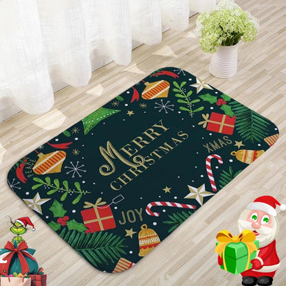 Santa Claus Christmas Door Mat – Outdoor Holiday Carpet