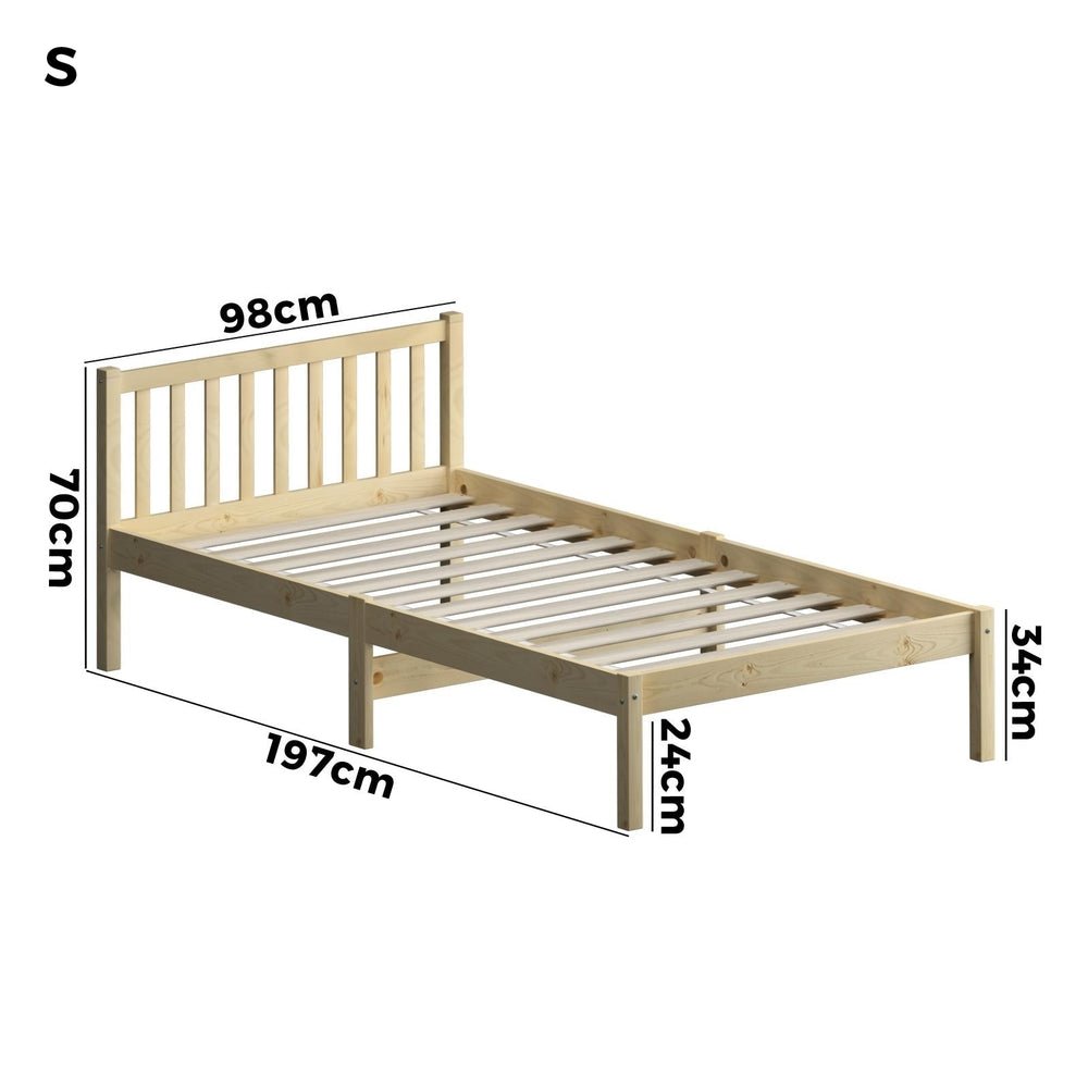 Single Size Wooden Bed Frame for Kids - Buy Online at Bargain Bay Australia