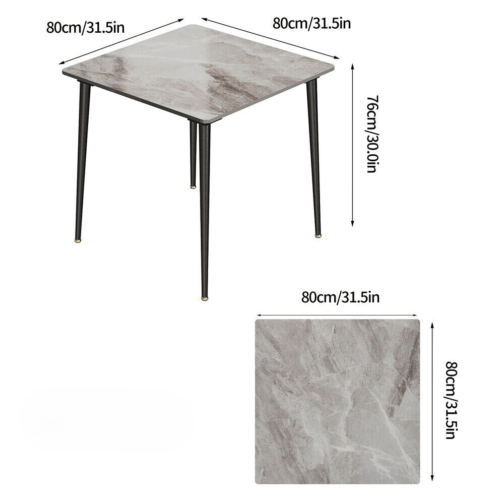 Square Marble Dining Table - Perfect for Restaurants, Kitchens, Cafes and Shops - Buy Online at Bargain Bay Australia