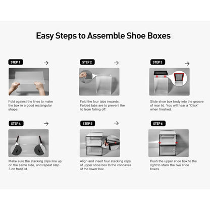 STORFEX 6/12 Pack Stackable Shoe Organizers Storage Boxes - Buy Online at Bargain Bay Australia
