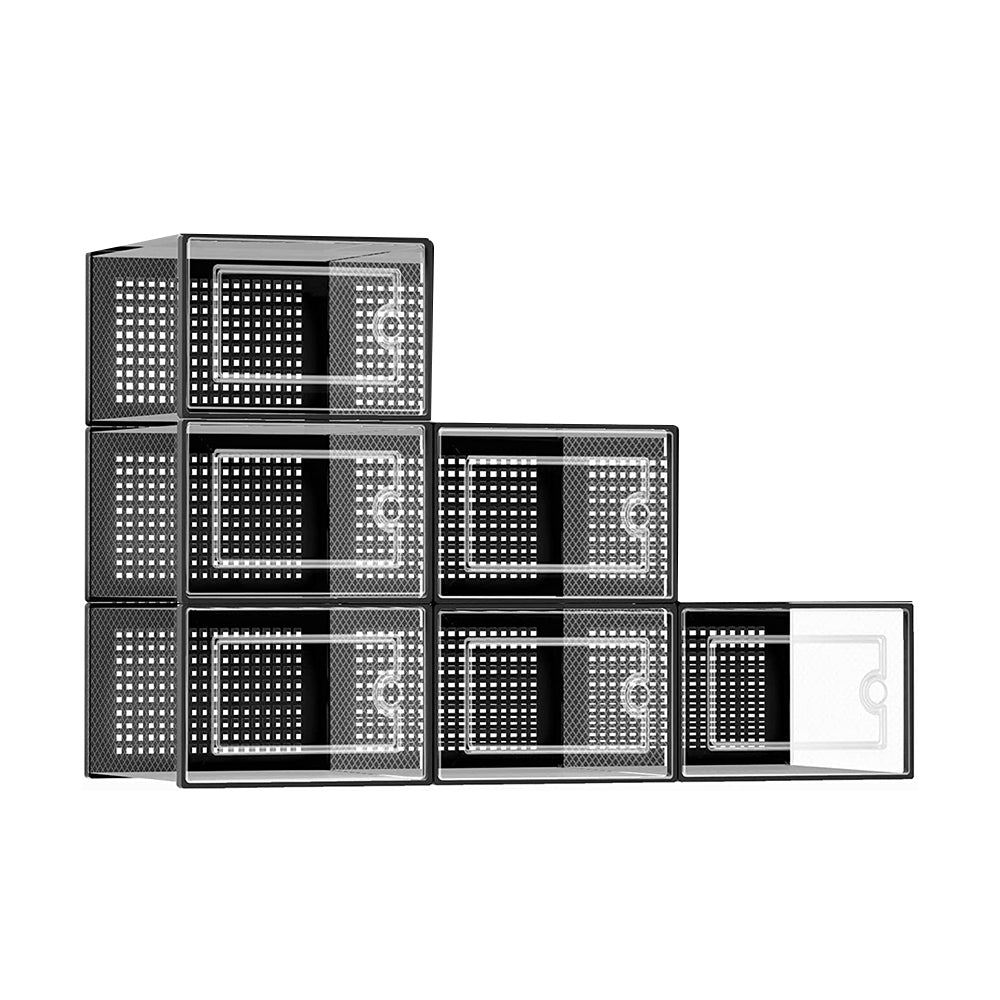 STORFEX 6/12 Pack Stackable Shoe Organizers Storage Boxes - Buy Online at Bargain Bay Australia