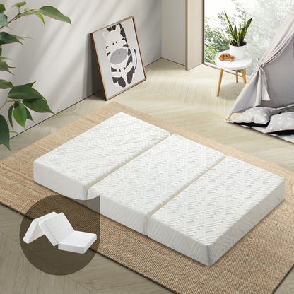 White 3 - Fold Foldable Foam Mattress - Buy Online at Bargain Bay Australia