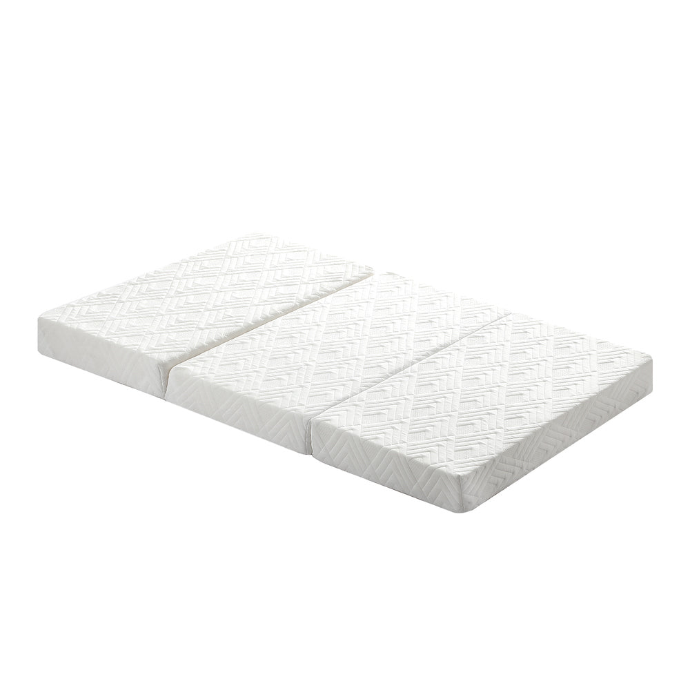 White 3 - Fold Foldable Foam Mattress - Buy Online at Bargain Bay Australia