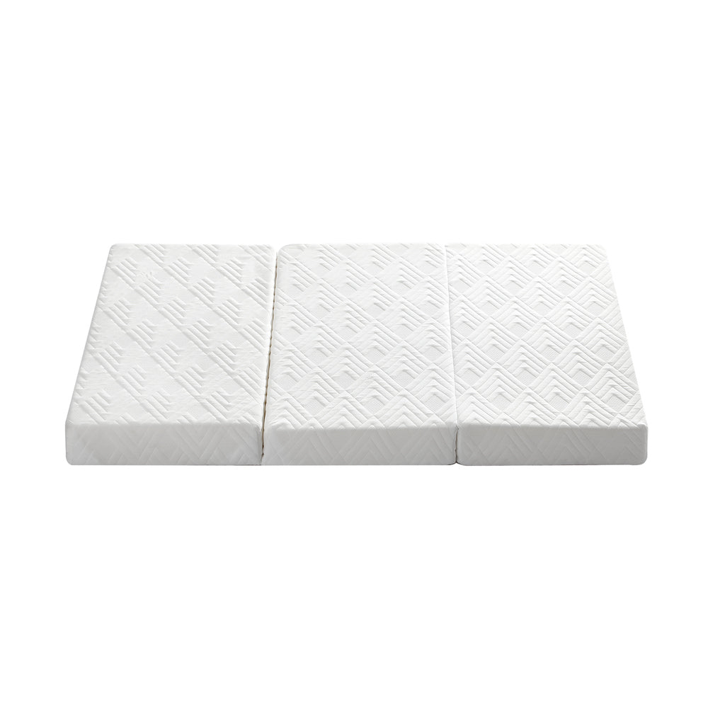 White 3 - Fold Foldable Foam Mattress - Buy Online at Bargain Bay Australia