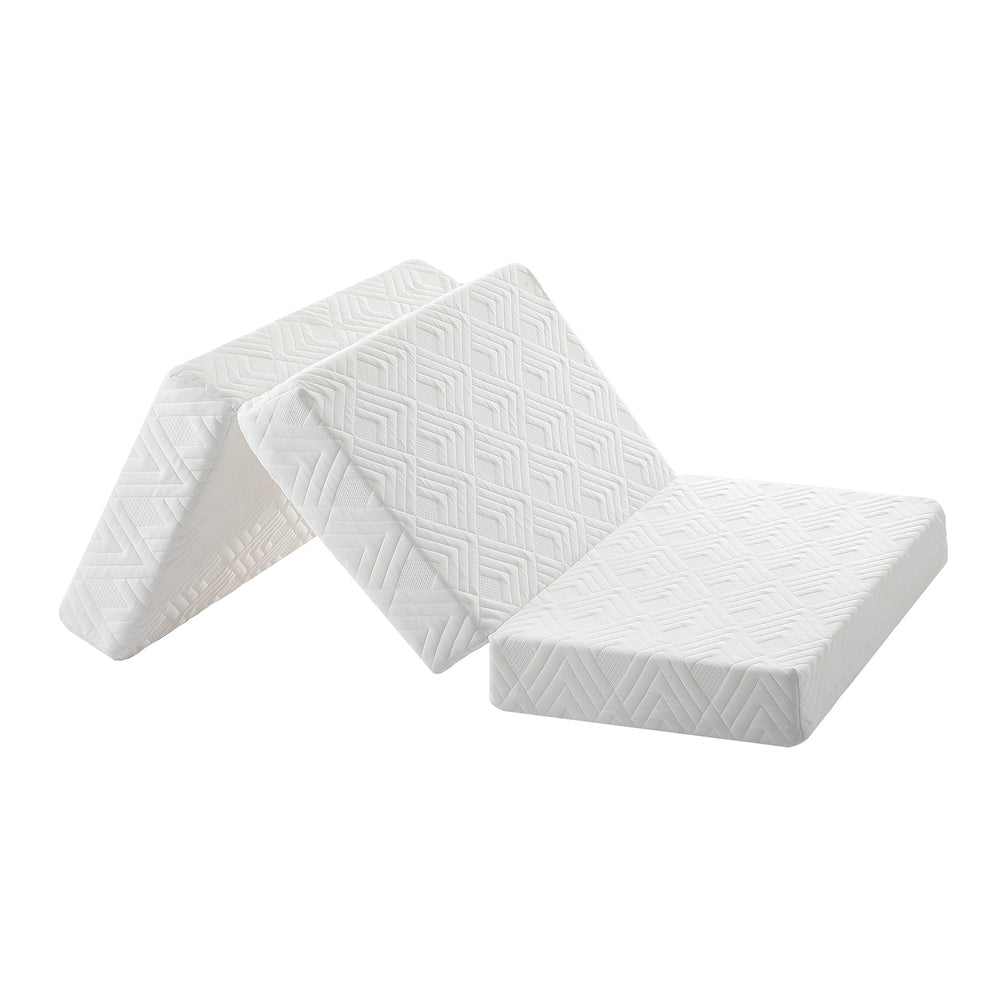 White 3 - Fold Foldable Foam Mattress - Buy Online at Bargain Bay Australia