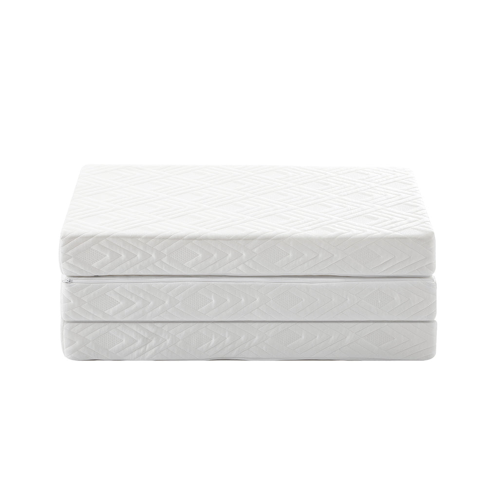 White 3 - Fold Foldable Foam Mattress - Buy Online at Bargain Bay Australia