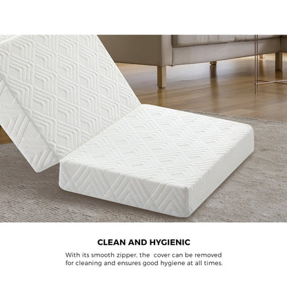White 3 - Fold Foldable Foam Mattress - Buy Online at Bargain Bay Australia