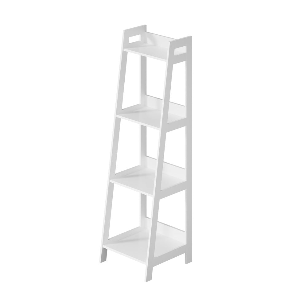 White 4 Tier Corner Ladder Display Shelves - Buy Online at Bargain Bay Australia