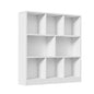 White Bookshelf Display Shelves Storage Organizer Unit - Buy Online at Bargain Bay Australia
