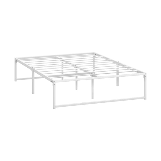 White Metal Double Size Bed Frame Base - Buy Online at Bargain Bay Australia