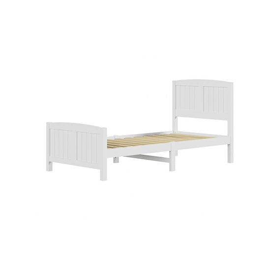 White Timber Single Size Platform Bed Frame - Buy Online at Bargain Bay Australia