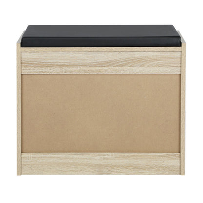 Wooden Shoe Storage Bench with PU Seat - Buy Online at Bargain Bay Australia