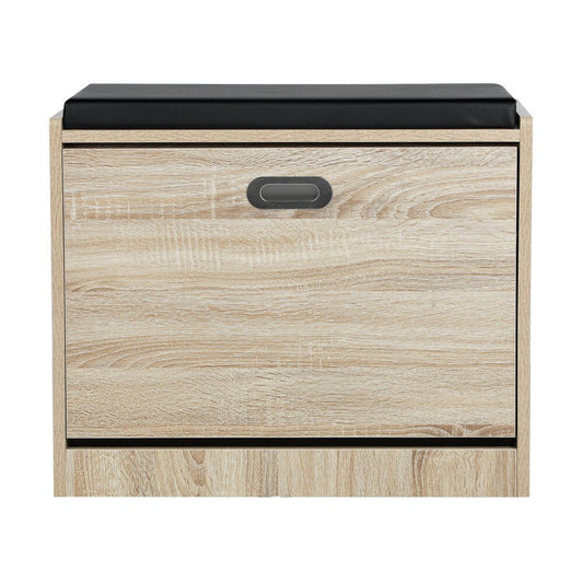 Wooden Shoe Storage Bench with PU Seat - Buy Online at Bargain Bay Australia